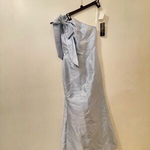 ALFRED SUNG Light Blue One-Shoulder Dress NEW